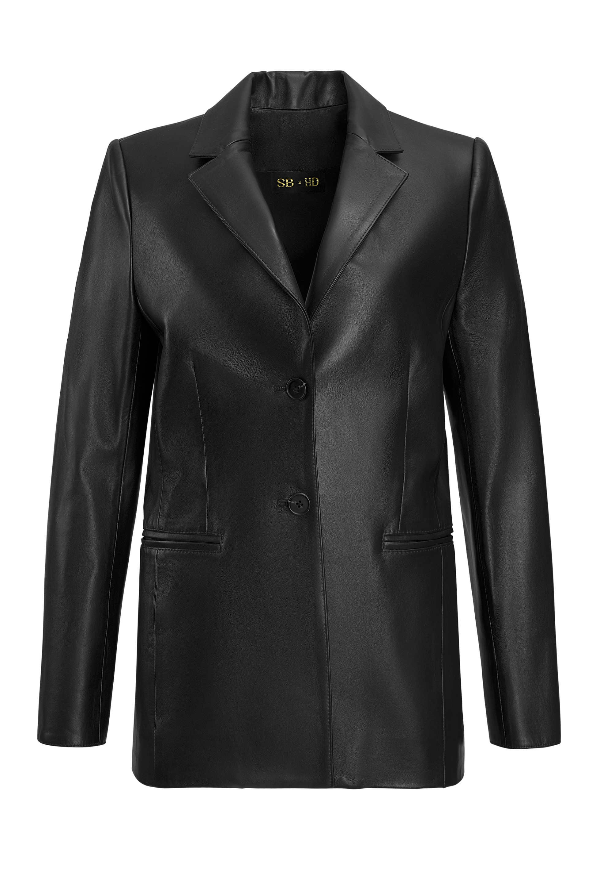 Oversized Nappa Leather Blazer